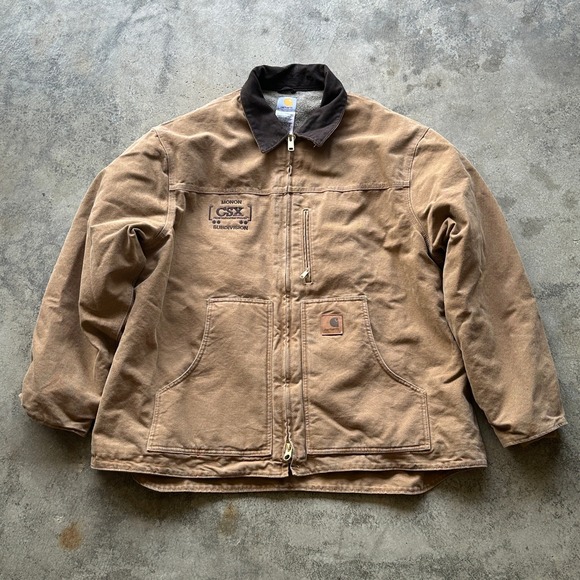 Carhartt Other - Carhartt Mens 2XL Arctic Jacket Work Coat Brown CSX SUBDIVISION